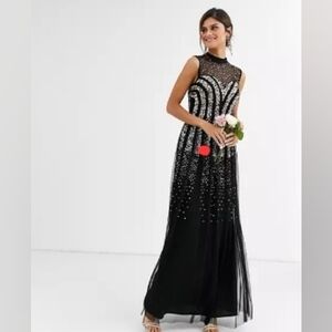 Maya Deluxe Embellishment maxi dress